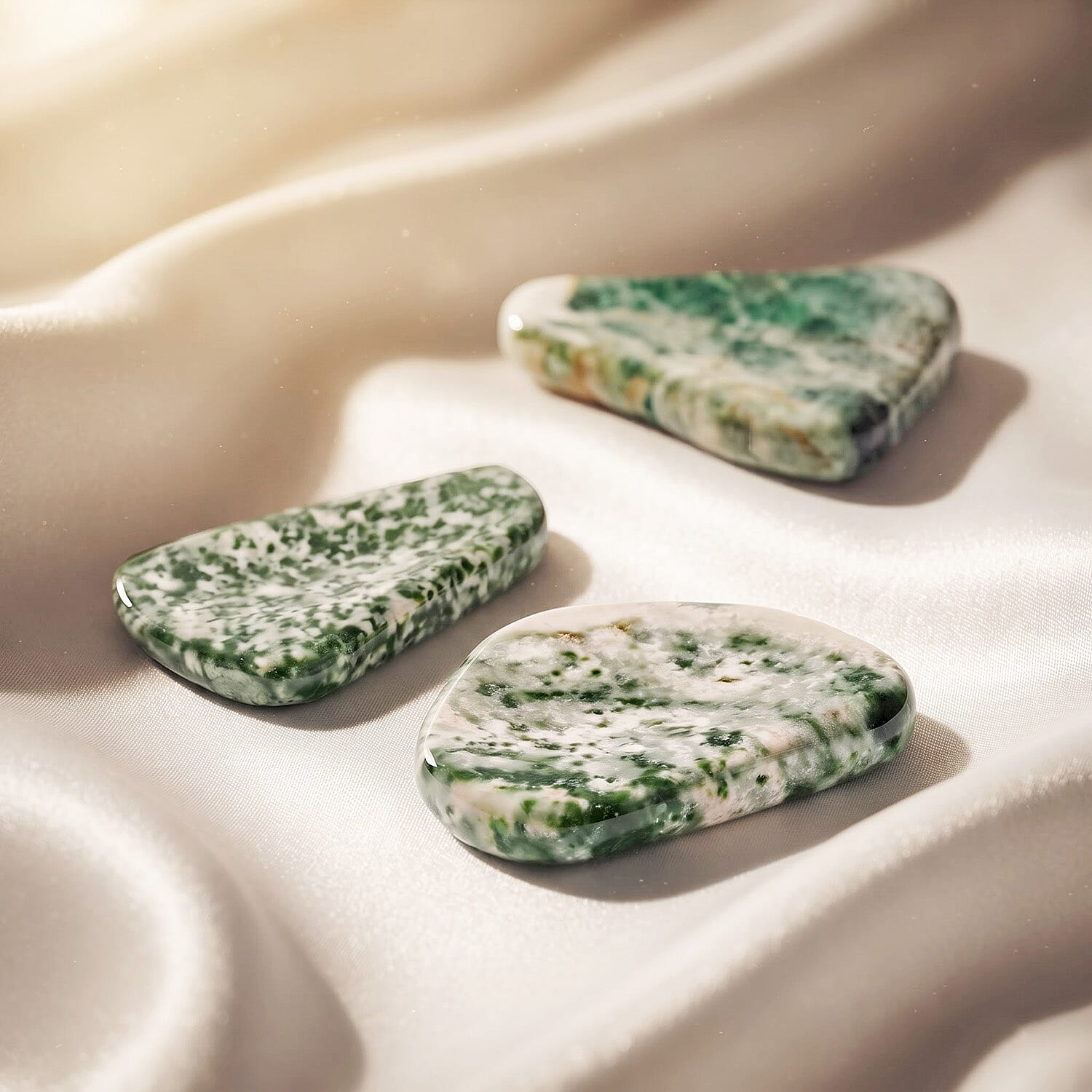 Jadeite Worry Stone (One Stone Per Purchase) (Style/Color Varies)