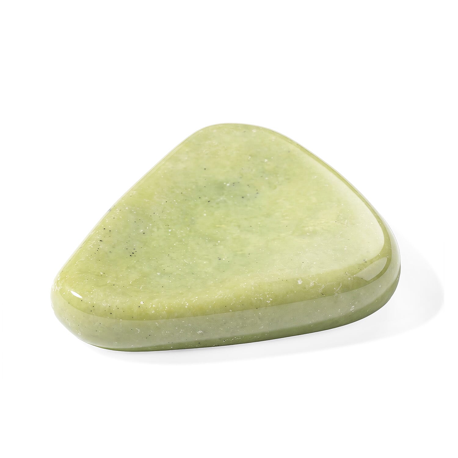 Yellow Serpentine Worry Stone (One Stone Per Purchase) (Style/Color Varies)
