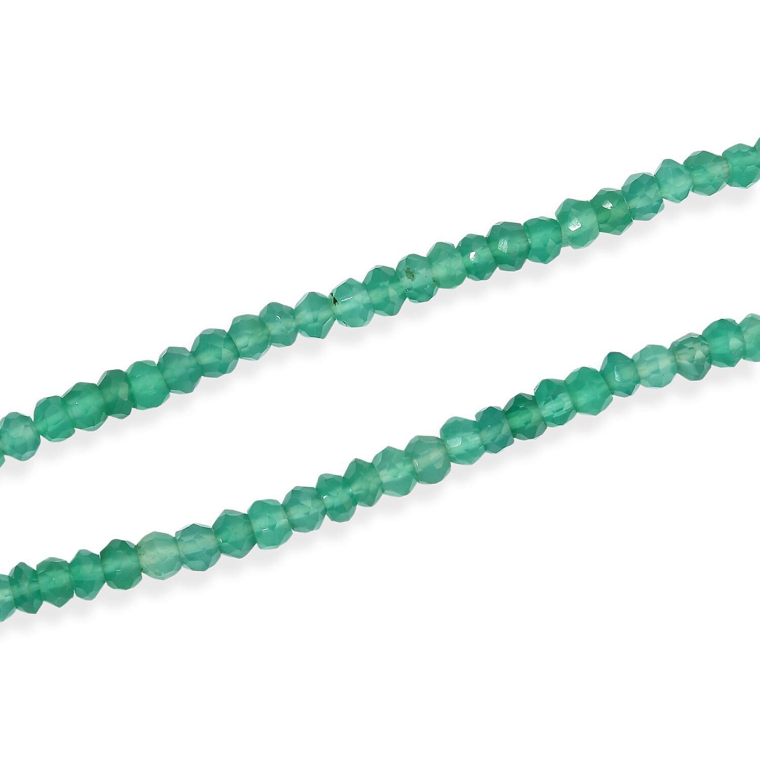 EverTrue Verde Onyx 50.00 ctw Necklace (18 Inches) in Stainless Steel