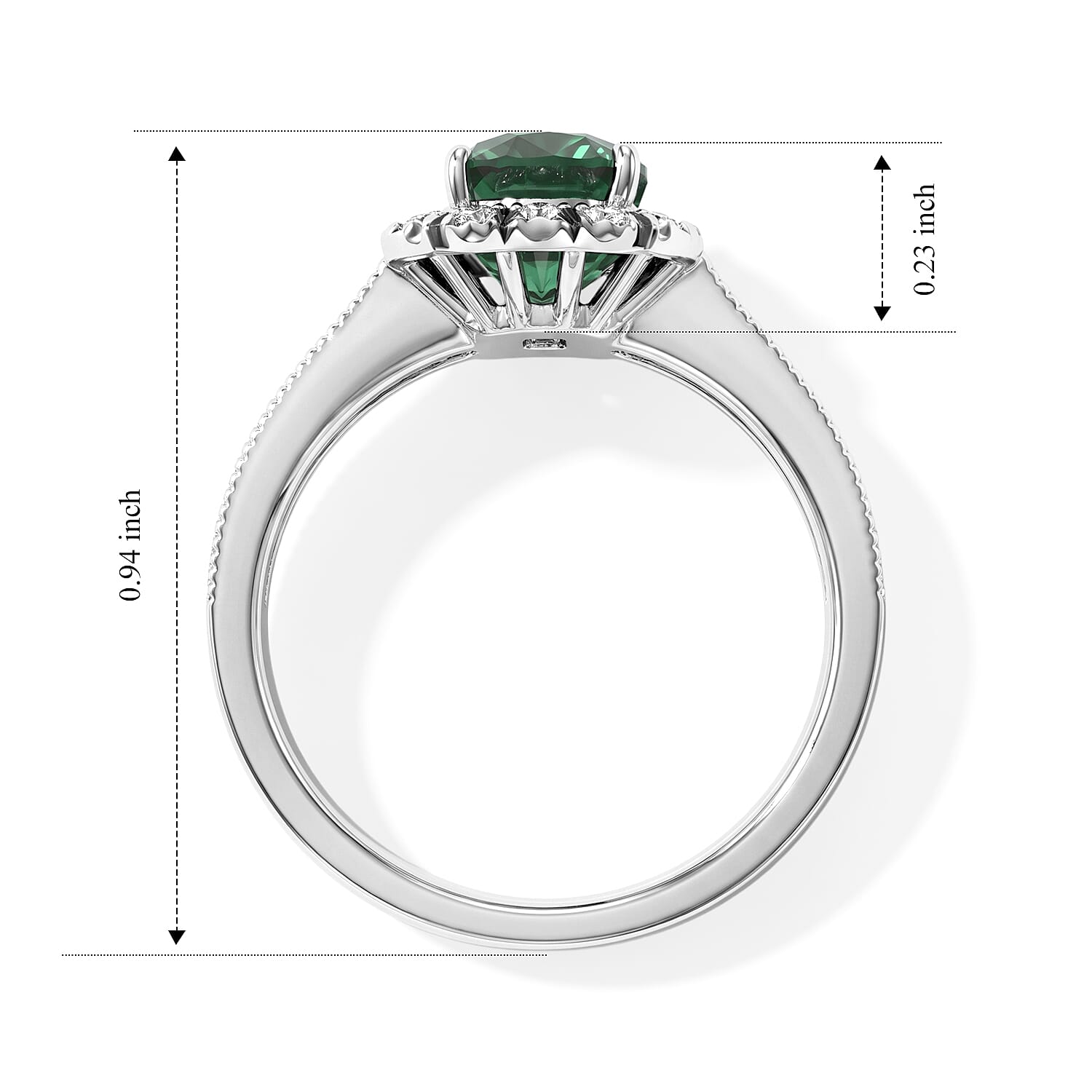 AAAA Narsipatnam Alexandrite and White Diamond SI 2.80 ctw Ring in 900 Platinum (Size 7.0) 5.60 Grams