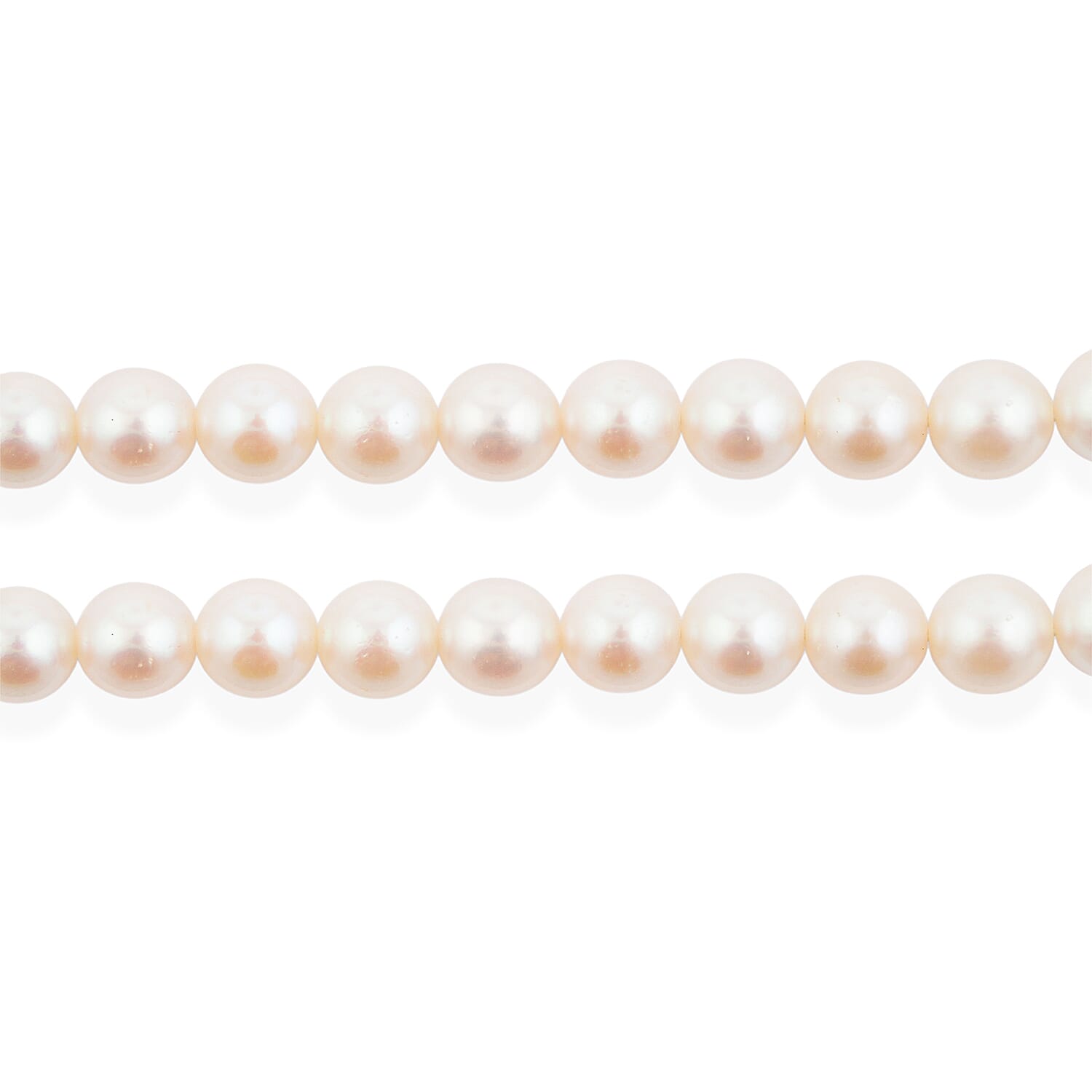 Japanese Akoya Pearl Necklace in Sterling Silver 15 Inches