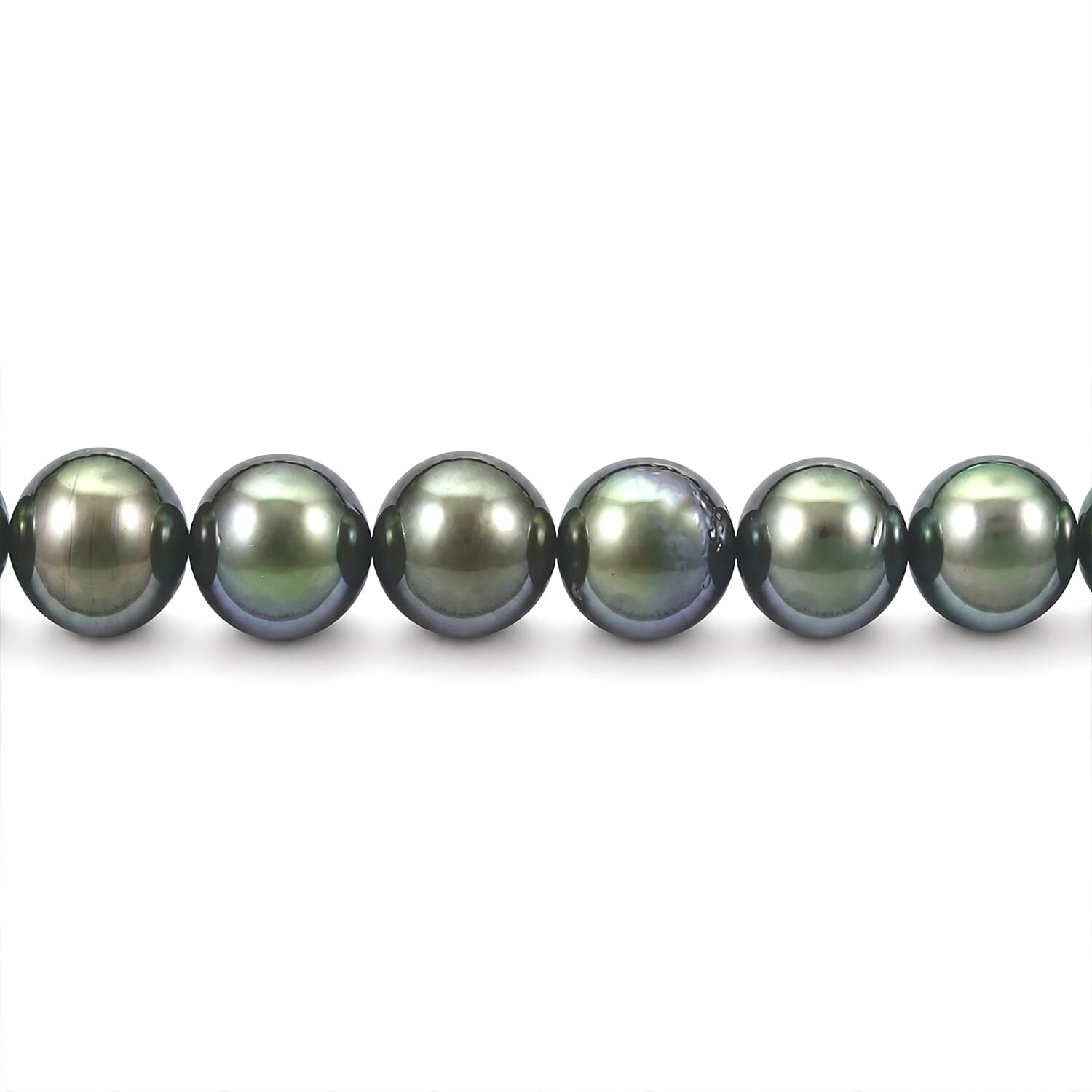 Tahitian Pearl Necklace in Sterling Silver 16 Inches