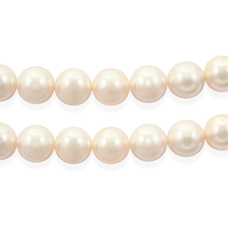 Japanese Akoya Pearl Necklace in Sterling Silver 18 Inches