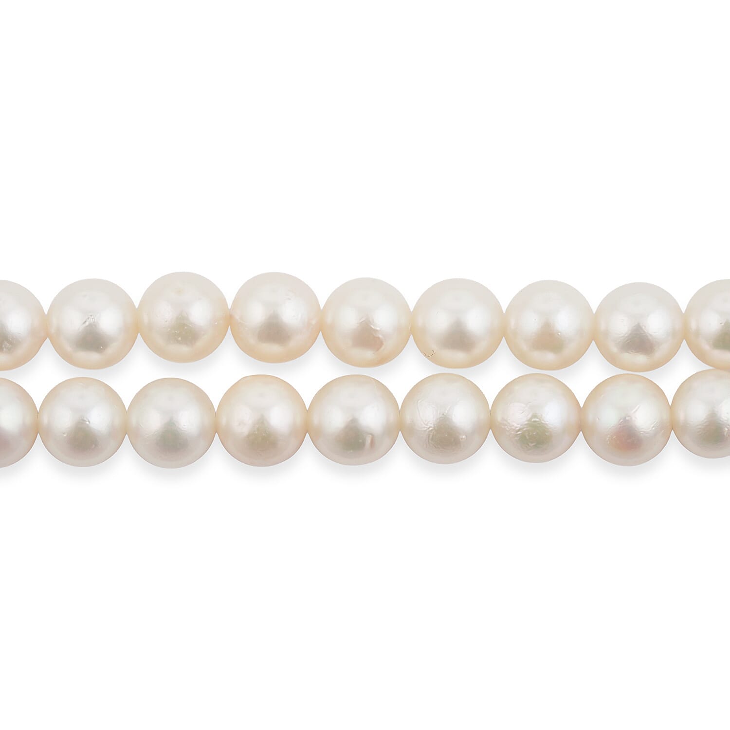 Japanese Akoya Pearl Necklace in Sterling Silver 19 Inches