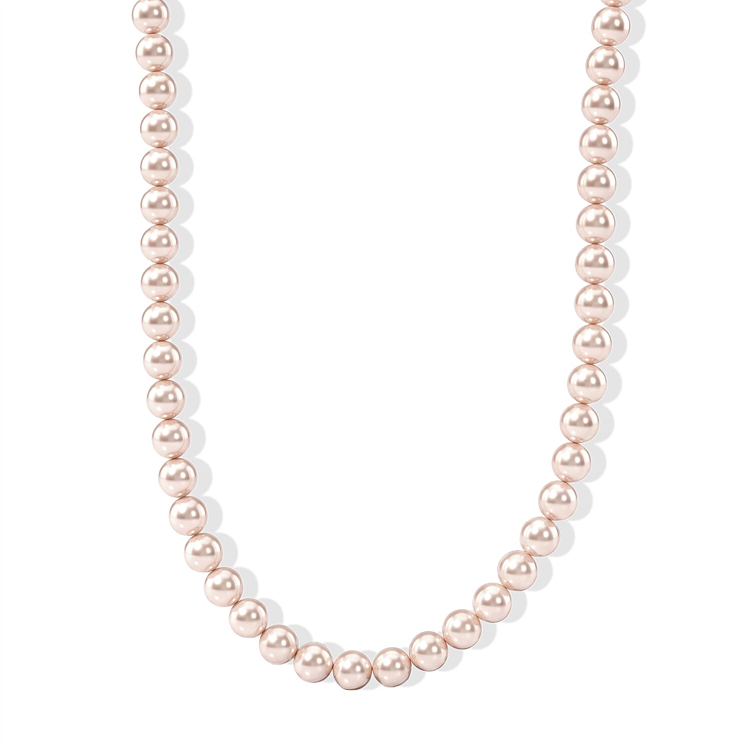 Japanese Akoya Pearl Necklace in Sterling Silver 27 Inches