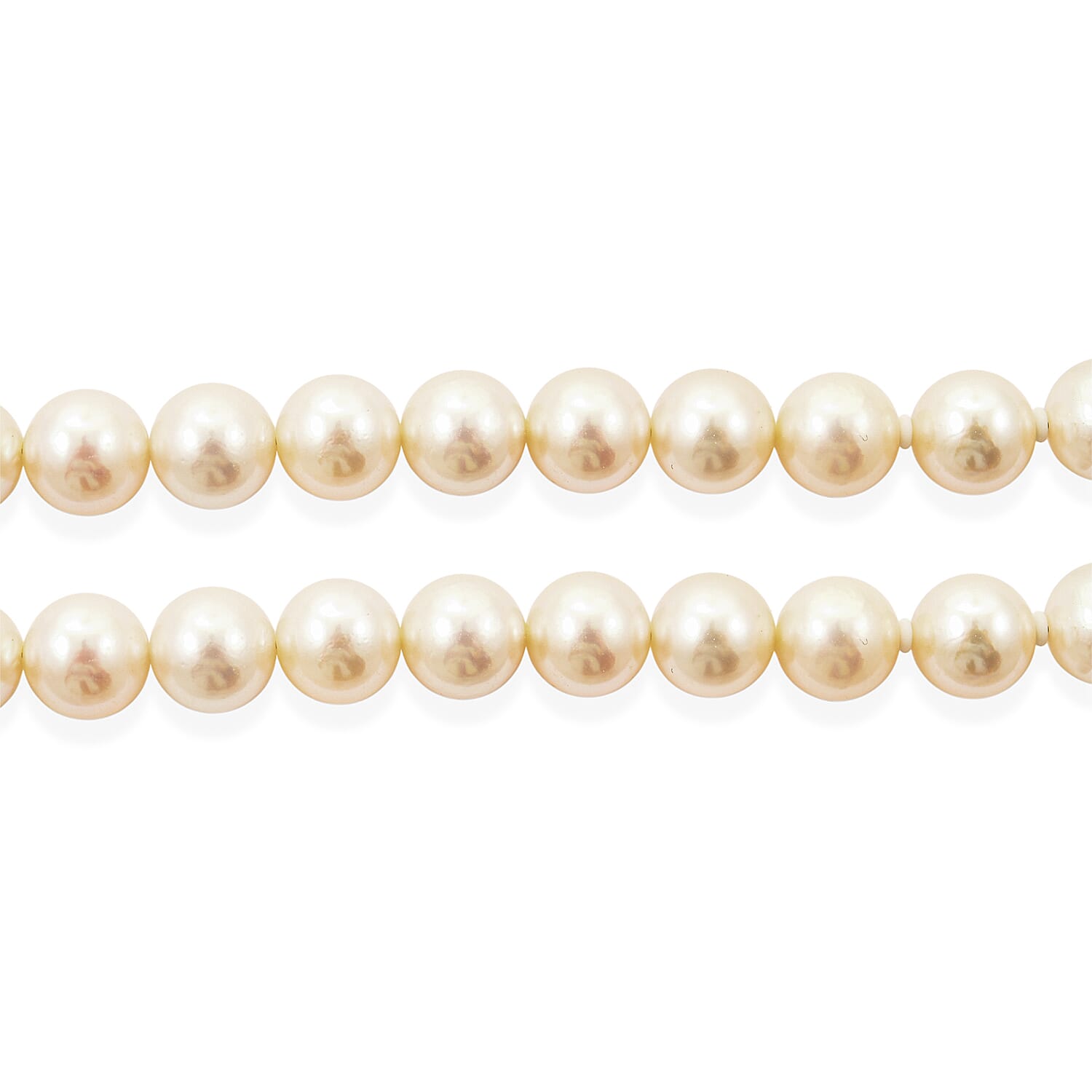 Japanese Akoya Pearl Necklace in Sterling Silver 22 Inches