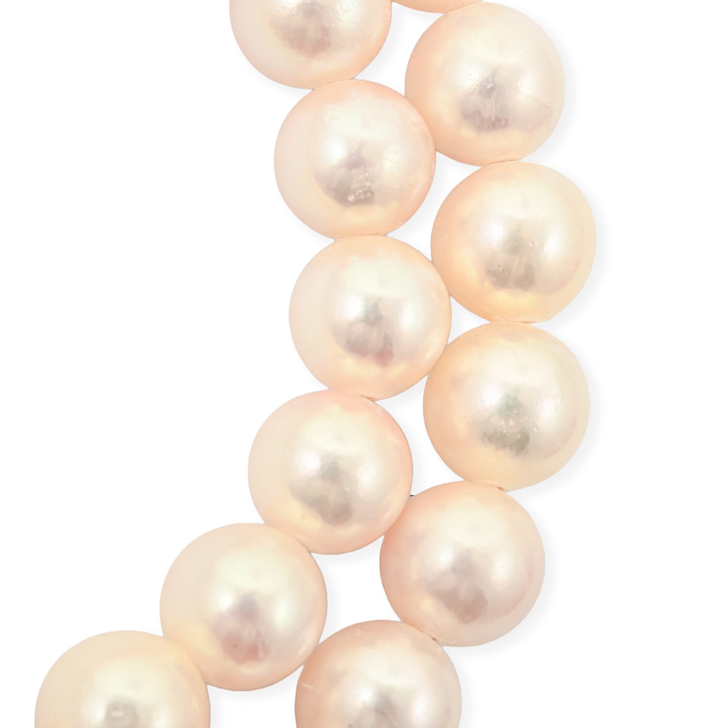 Japanese Akoya Pearl Necklace in Sterling Silver 33 Inches