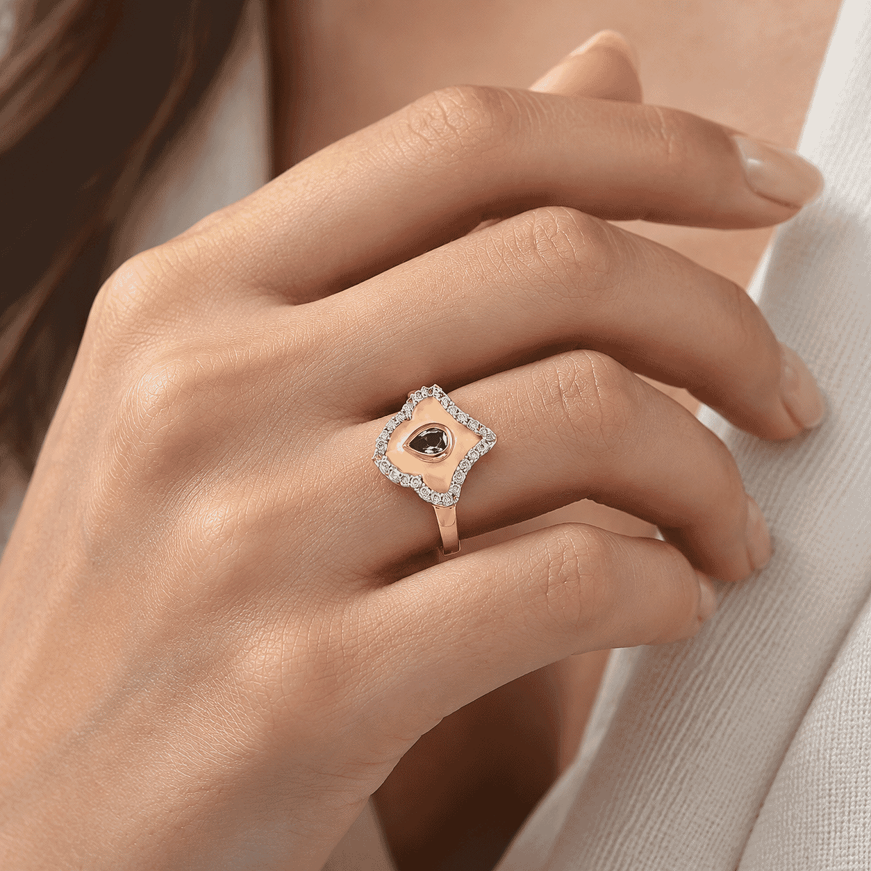 Rachel Roy Tanzanite and White Zircon 1.00 ctw Ring in 18K Vermeil Yellow Gold Over Sterling Silver (Size 9.0)