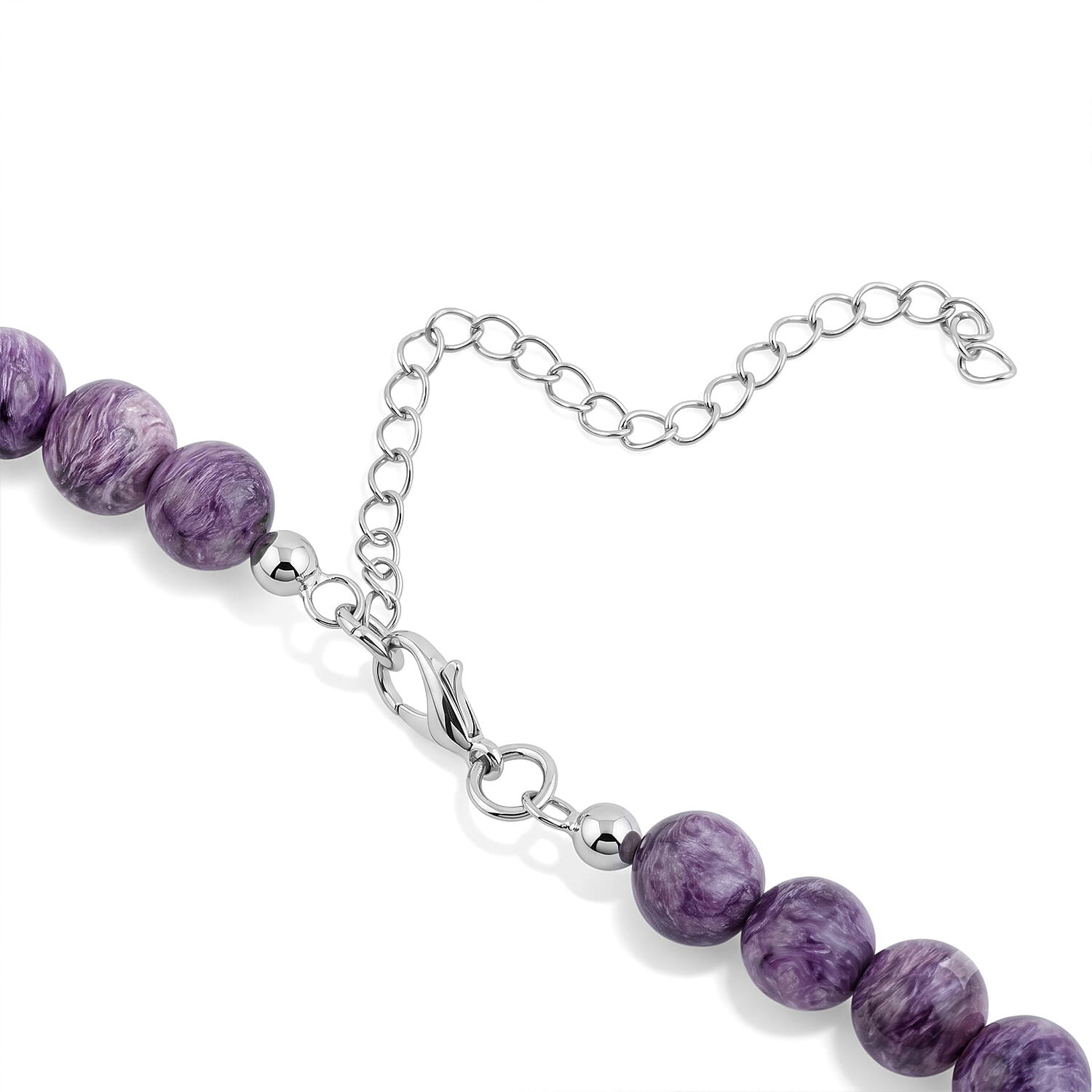 GCS Chaorite Round Beaded Strand in Sterling Silver (18 Inches) 240.00 ctw