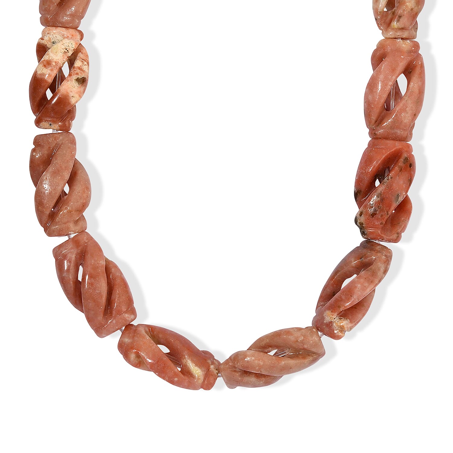 GCS Spice Jasper Fancy Carved Beaded Strand 291.00 ctw