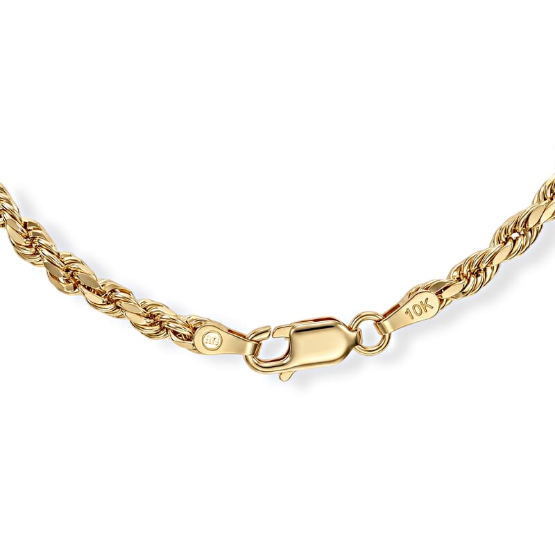 3mm Milano Chain Necklace in 10K Yellow Gold (24 Inches) 6 Grams