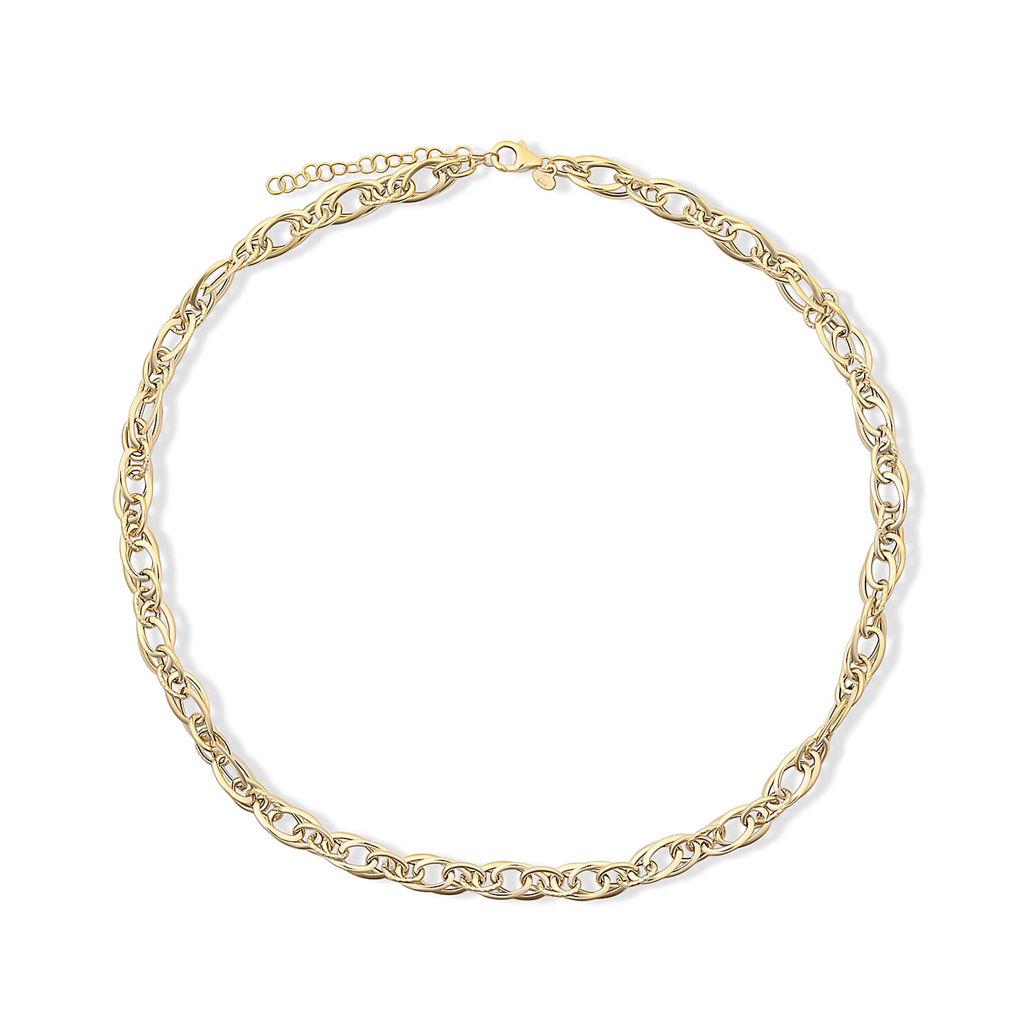 Italian 7MM Bold Torchon Chain Necklace in 10K Yellow Gold (18-20 Inches) 6.65 Grams