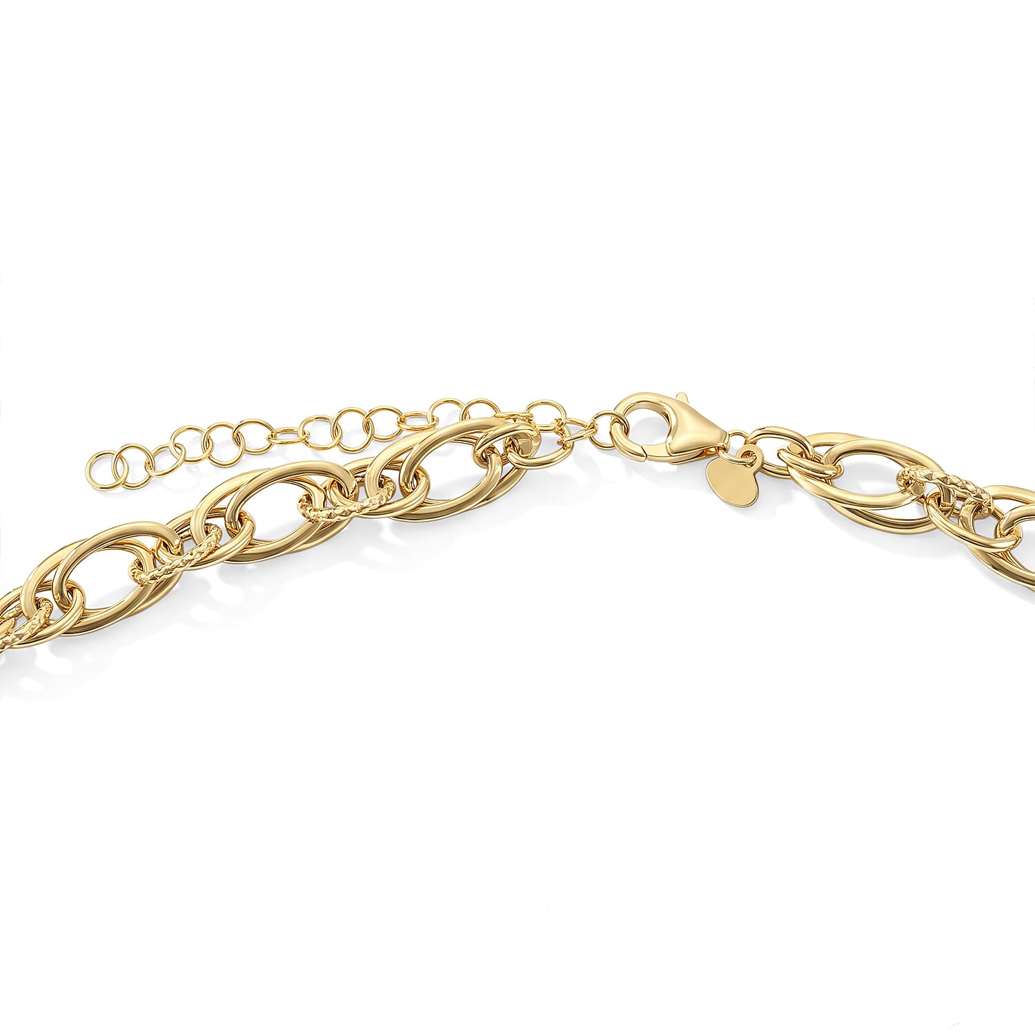 Italian 7MM Bold Torchon Chain Necklace in 10K Yellow Gold (18-20 Inches) 6.65 Grams