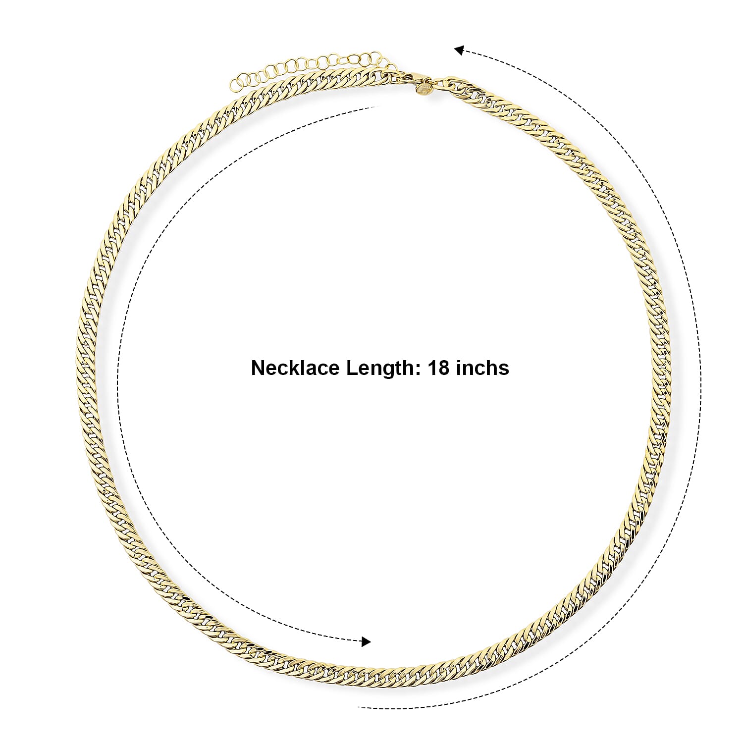 Italian 5MM Grumette Chain Necklace in 10K Yellow Gold (18-20 Inches) 5.6 Grams