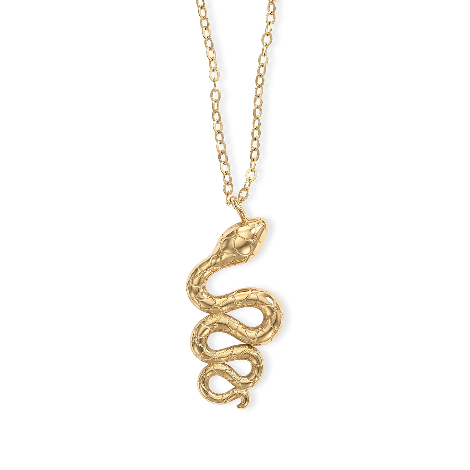 Italian 0.90MM Snake Chain Necklace in 10K Yellow Gold (18-20 Inches) 1.35 Grams