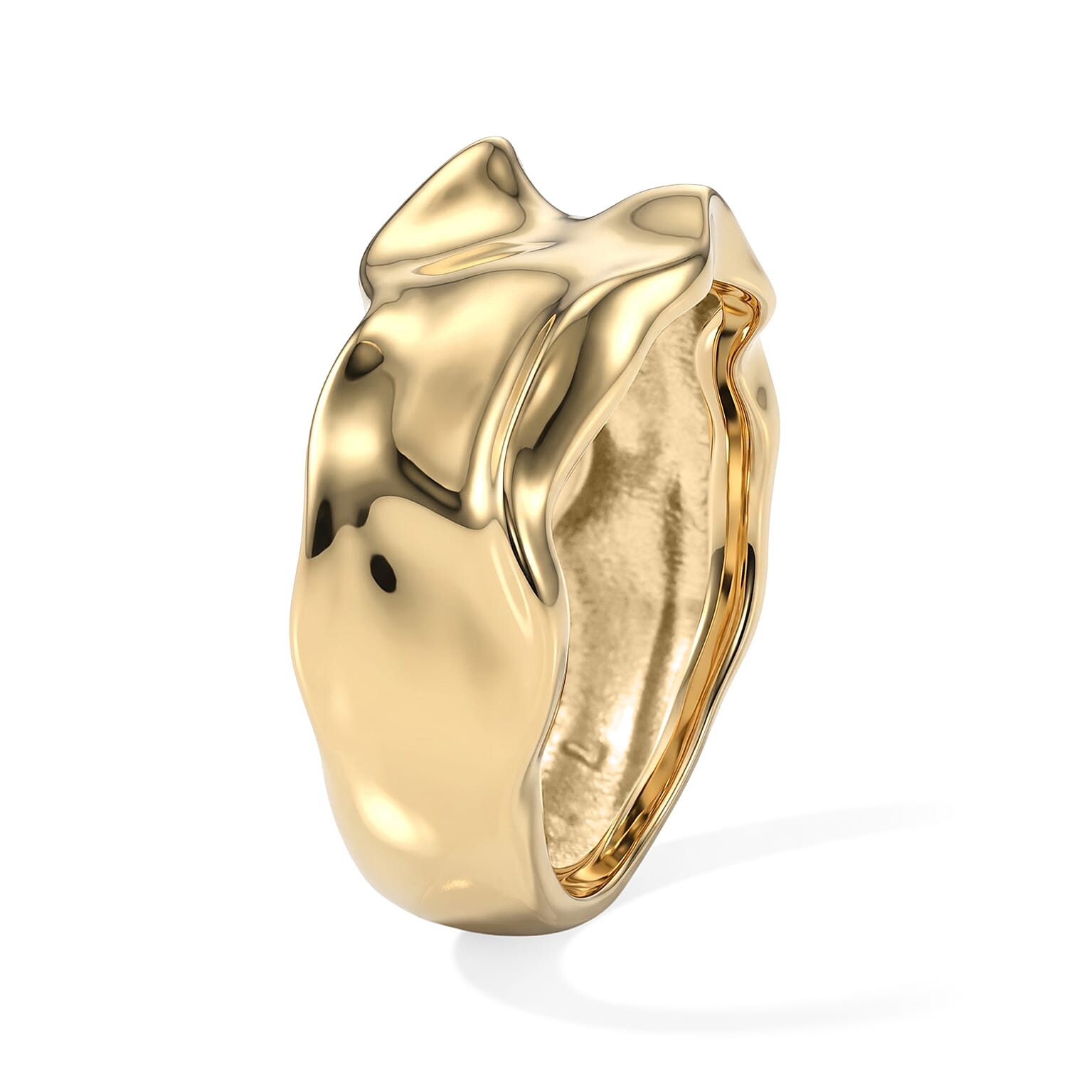 Italian Liquid Gold Ring in 10K Yellow Gold (Size 6.0) 2.50 Grams