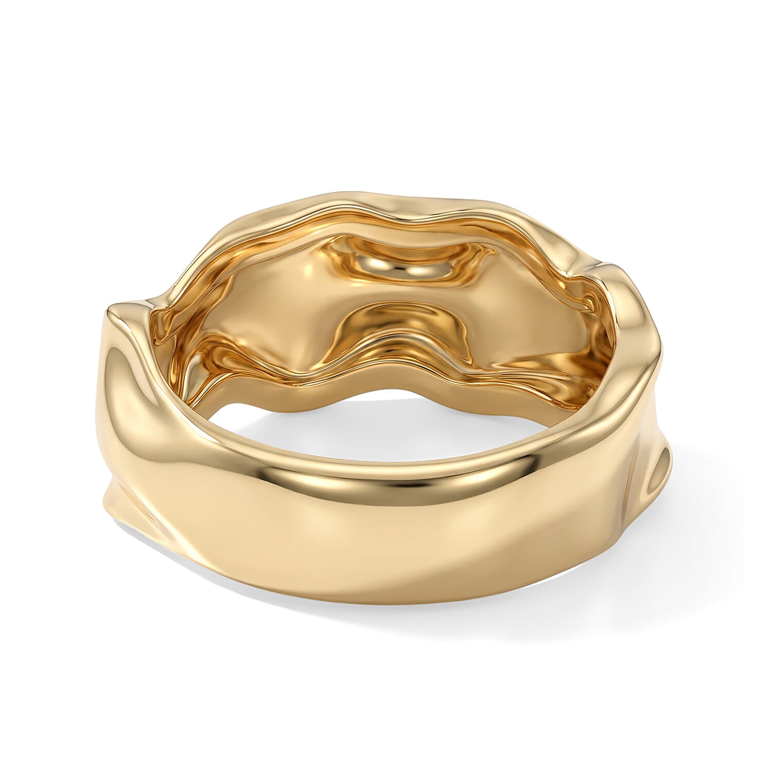 Italian Liquid Gold Ring in 10K Yellow Gold (Size 6.0) 2.50 Grams