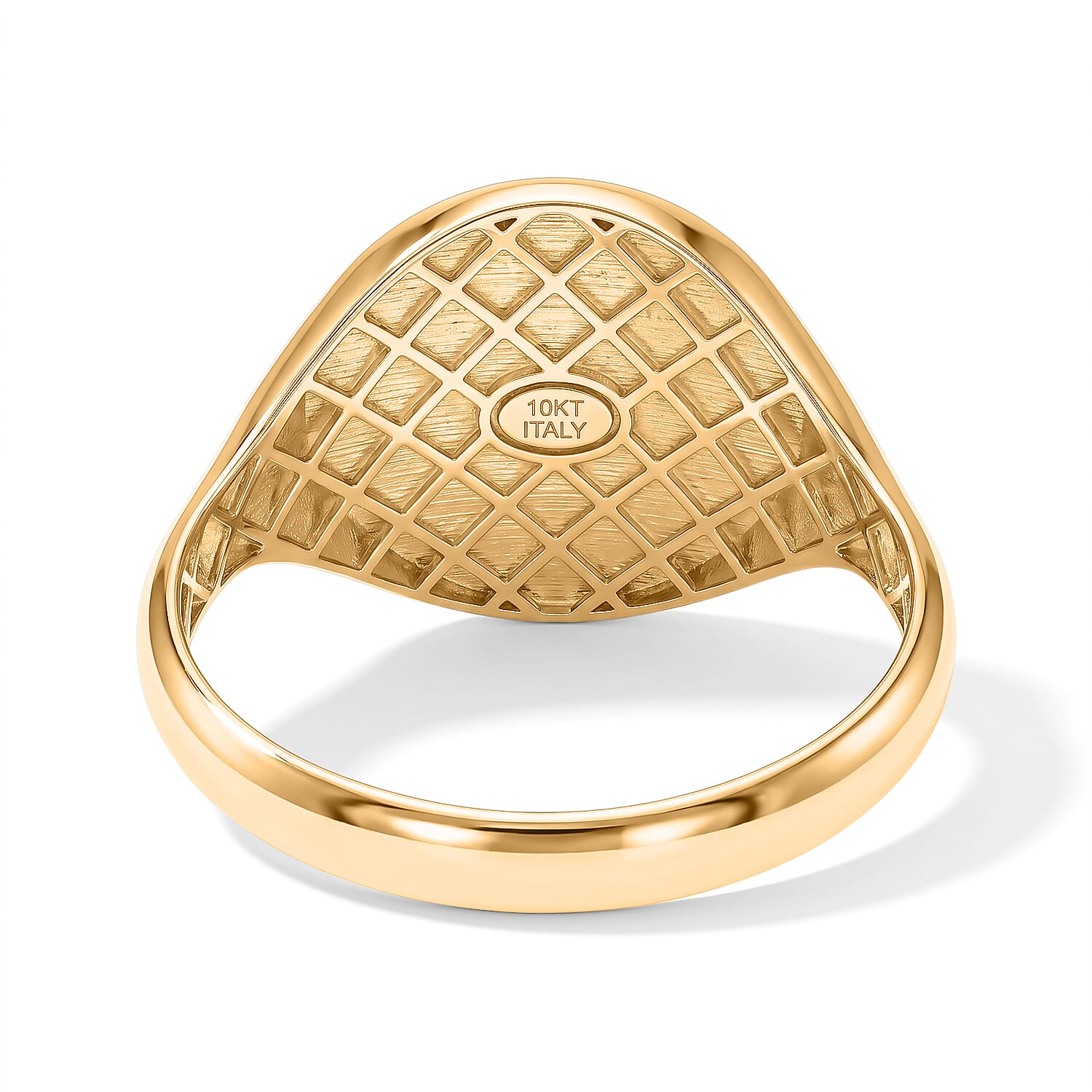 Italian Fleur De Lis Signet Ring in 10K Yellow Gold (Size 6.0) 2 Grams