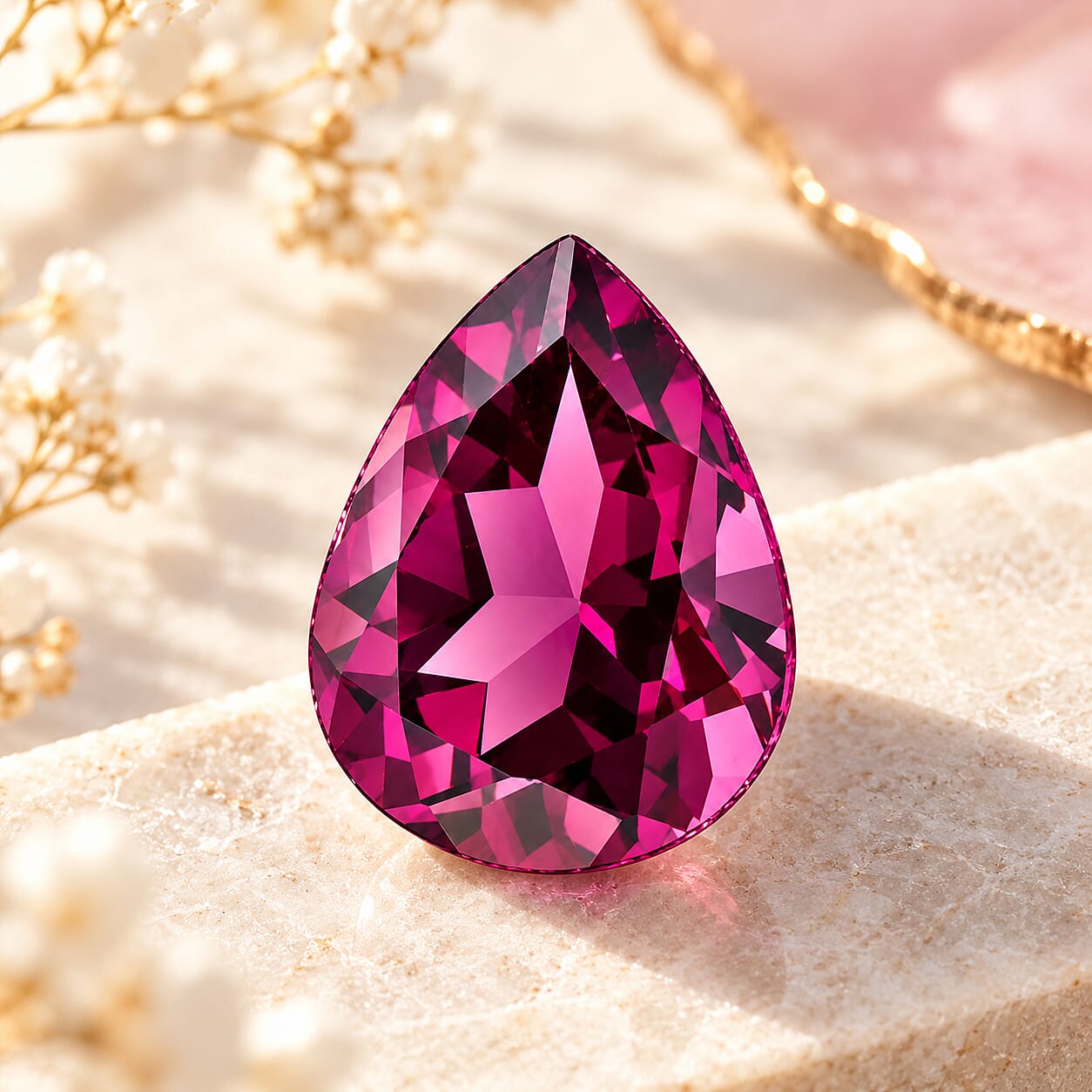 AAAA Radiant Ember Garnet (Pear Free Size) 2.00 ctw