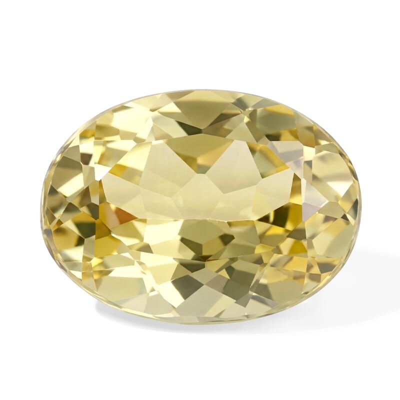 AAA Canary Tourmaline (Oval 8x6 mm) 1.00 ctw
