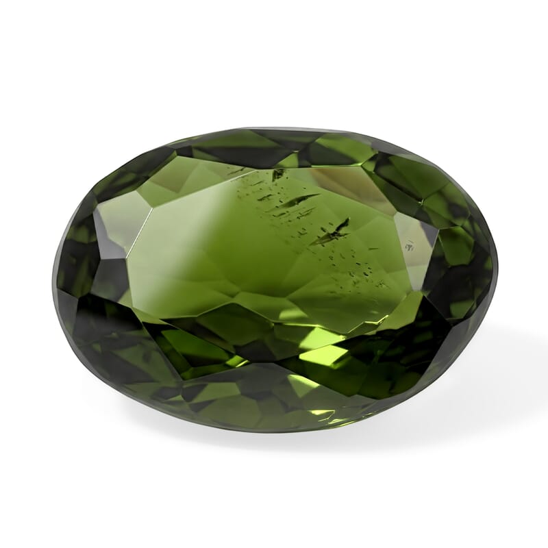 AAA Green Tourmaline (Oval 8x6 mm) 1.00 ctw