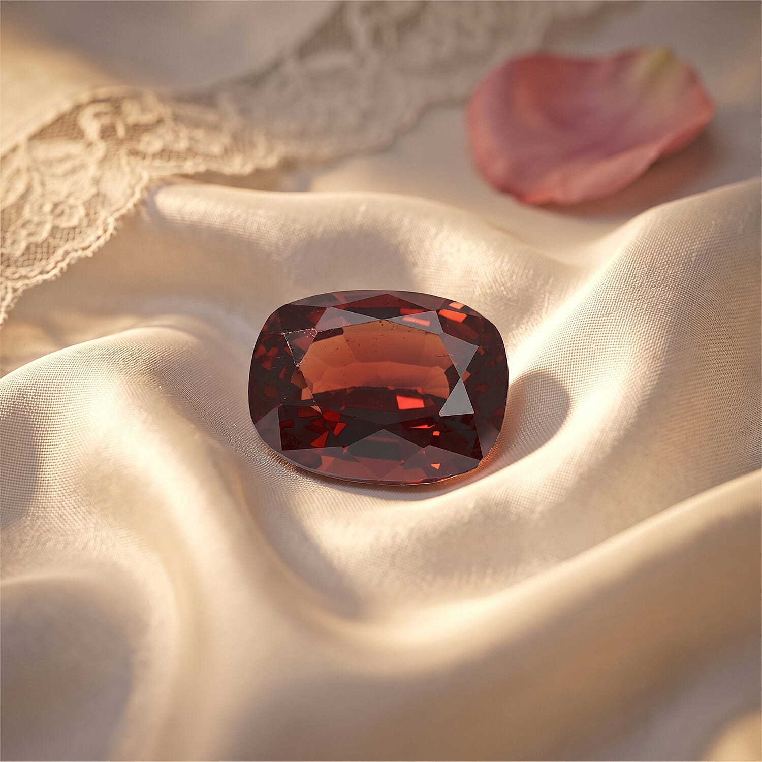 AAAA Red Zircon (Cushion Free Size) 4.00 ctw