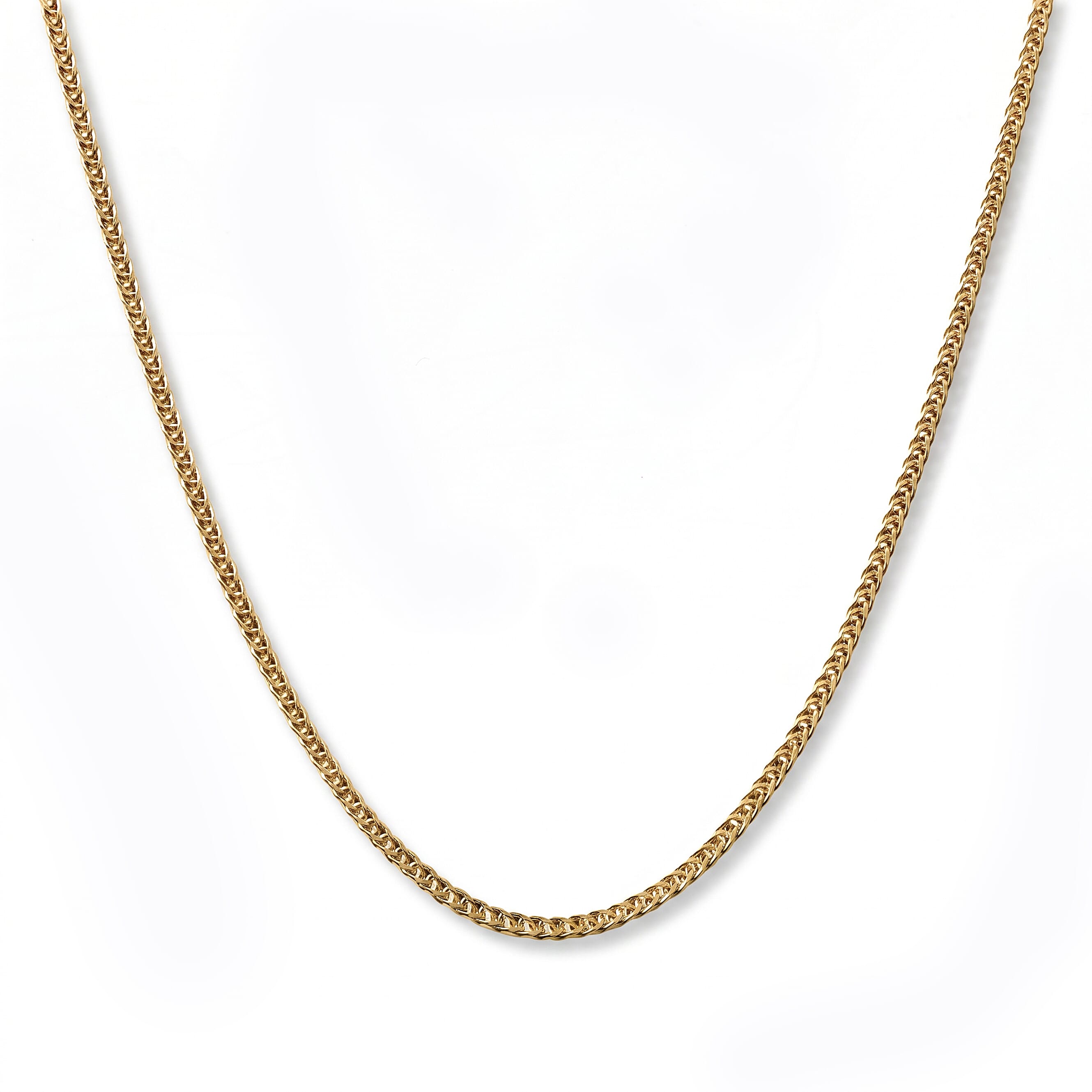 Triple Spiga Chain Necklace in 14K Yellow Gold 1.90 Grams 20 Inches