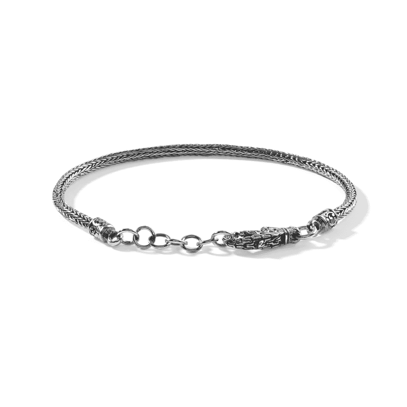 D'Joy Bali Legacy 2.5mm Tulang Naga Bracelet in Sterling Silver (8.00 In) 7.55 Grams