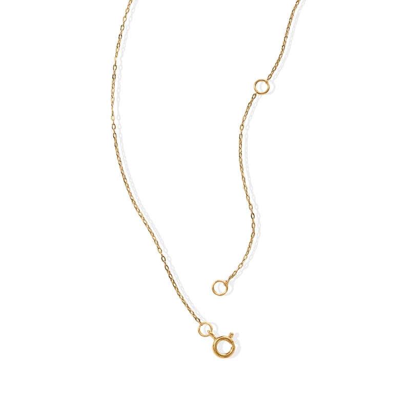Luxuriant Lab Grown Diamond E-F VS 0.10 ctw Bezel Necklace in 14K Yellow Gold 18 Inches