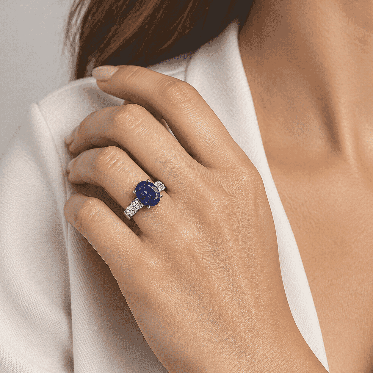 Certified & Appraised Rhapsody AAAA Tanzanite and Diamond E-F VS 3.50 ctw Ring in 950 Platinum (Size 6.0) 6.05 Grams