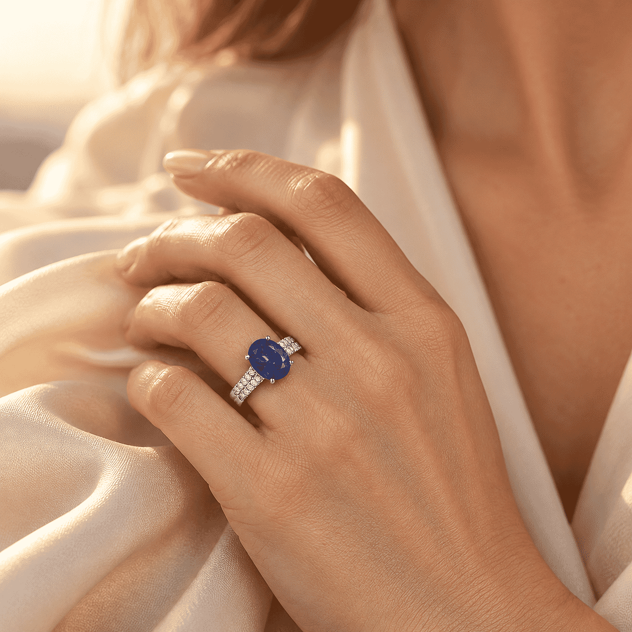 Certified & Appraised Rhapsody AAAA Tanzanite and Diamond E-F VS 3.50 ctw Ring in 950 Platinum (Size 6.0) 6.05 Grams