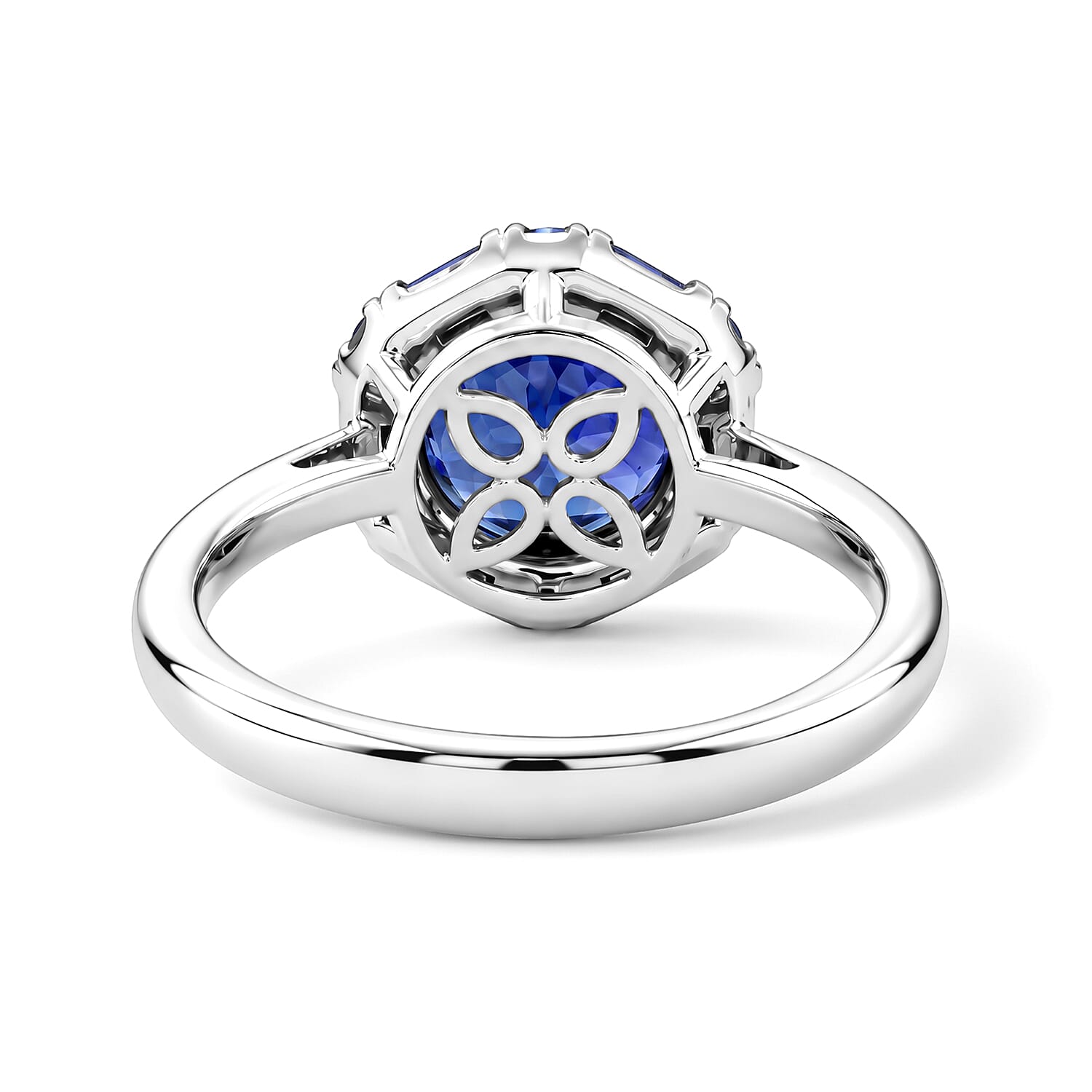 Certified and Appraised Rhapsody AAAA Tanzanite and Diamond E-F VS 3.55 ctw Ring in 950 Platinum (Size 6.0) 4.48 Grams