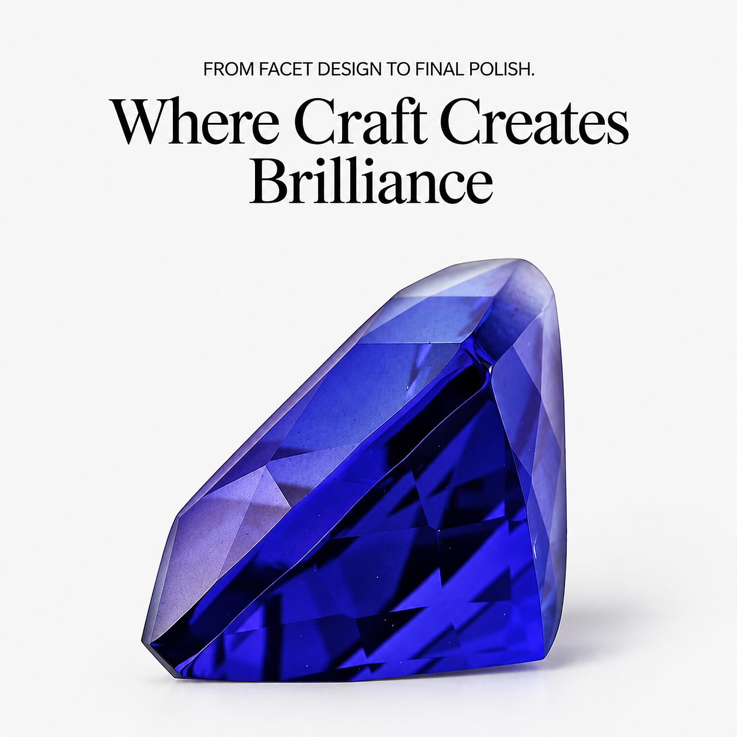 Certified and Appraised AAAA Tanzanite (Cushion Free Size) 20.00 ctw