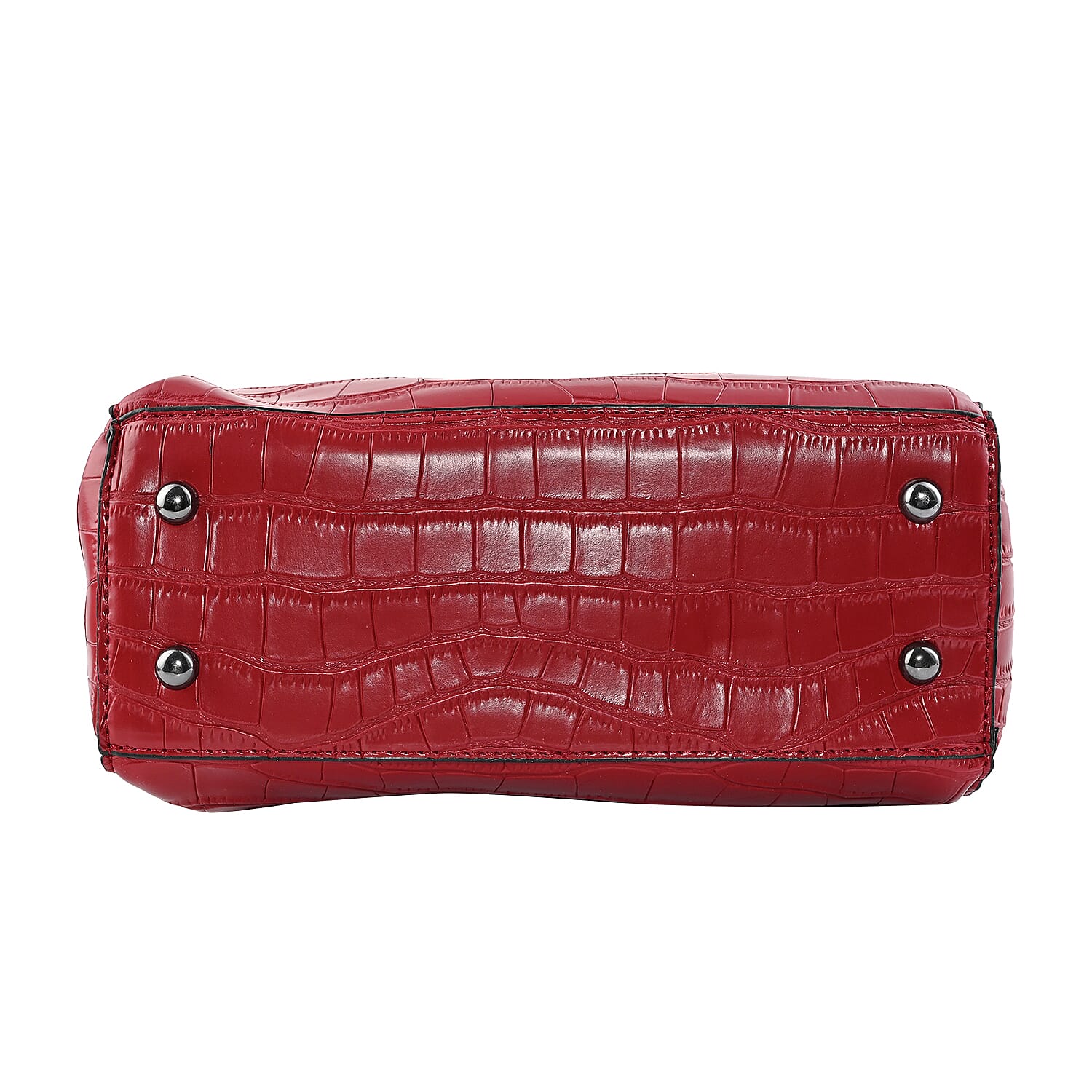 HARPER AND HYDE Designer Closeout Set of 4 Wine Croco Embossed Vegan Leather Tote, Crossbody Bag, Wristlet, Card Case