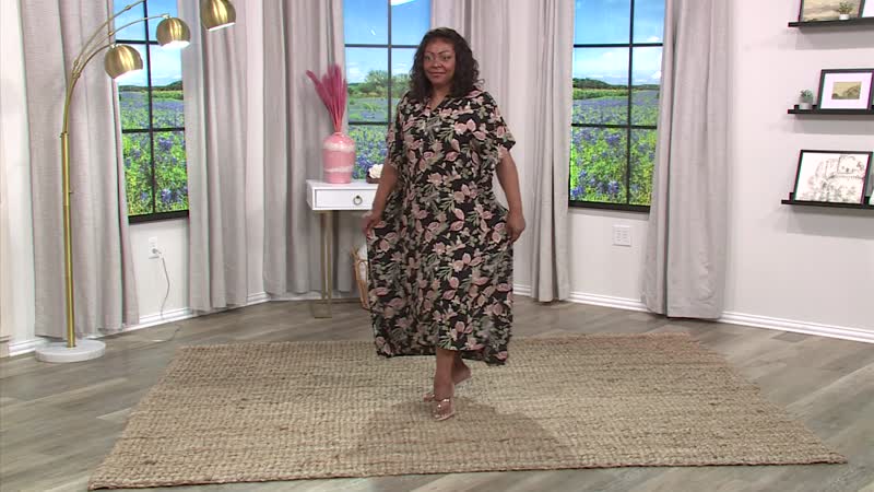 White Butterfly Midi Kaftan