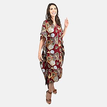 Maroon & Multi Color - Product card gallery slide 1 (10178535326009)