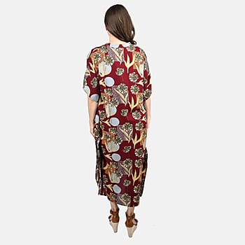 Maroon & Multi Color - Product card gallery slide 2 (10178535326009)
