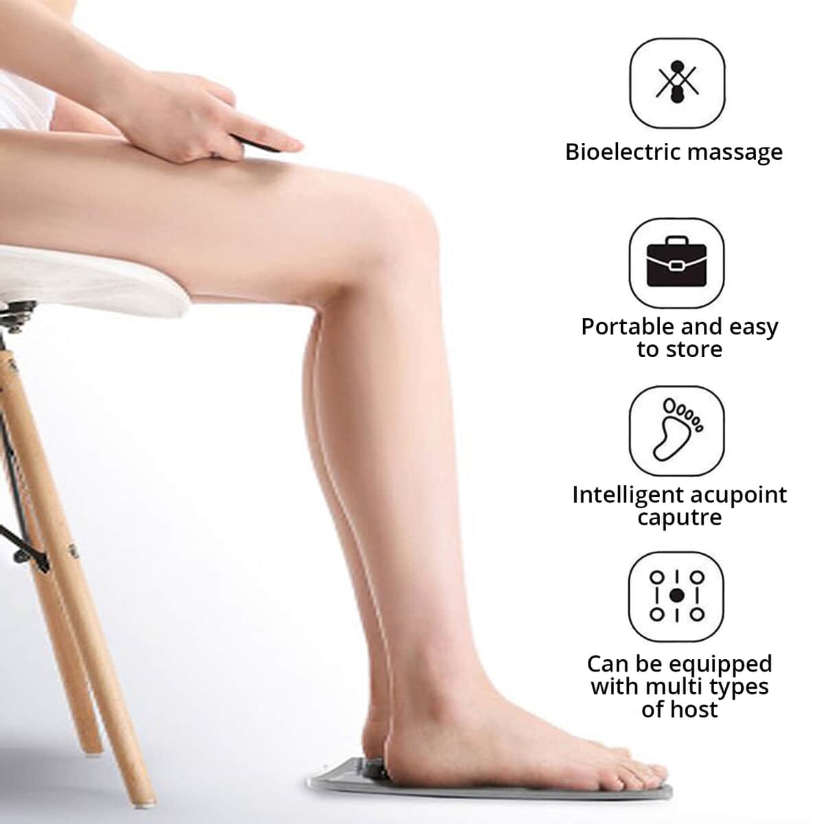 Foot Dr EMS Foot Massager (Foldable Portable Electric Massage Mat) | Portable Leg Massager | Best Foot Spa Massager image number 1