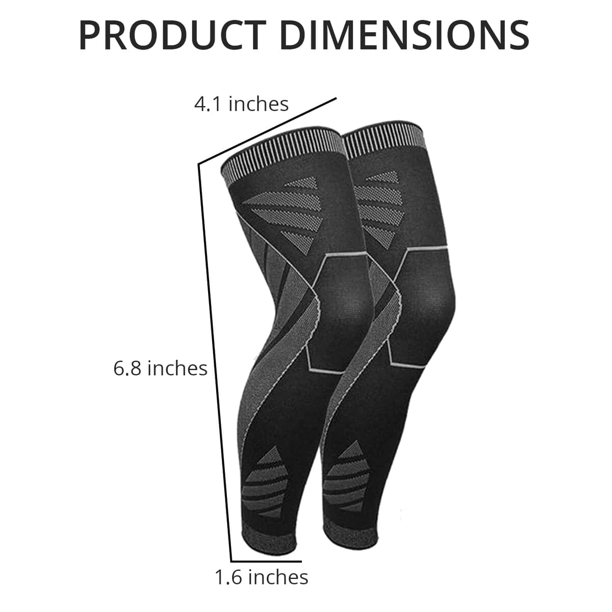Foot Dr Medi-Flex Knee and Leg Performance Compression Sleeve , Full Leg Compression Sleeve image number 3