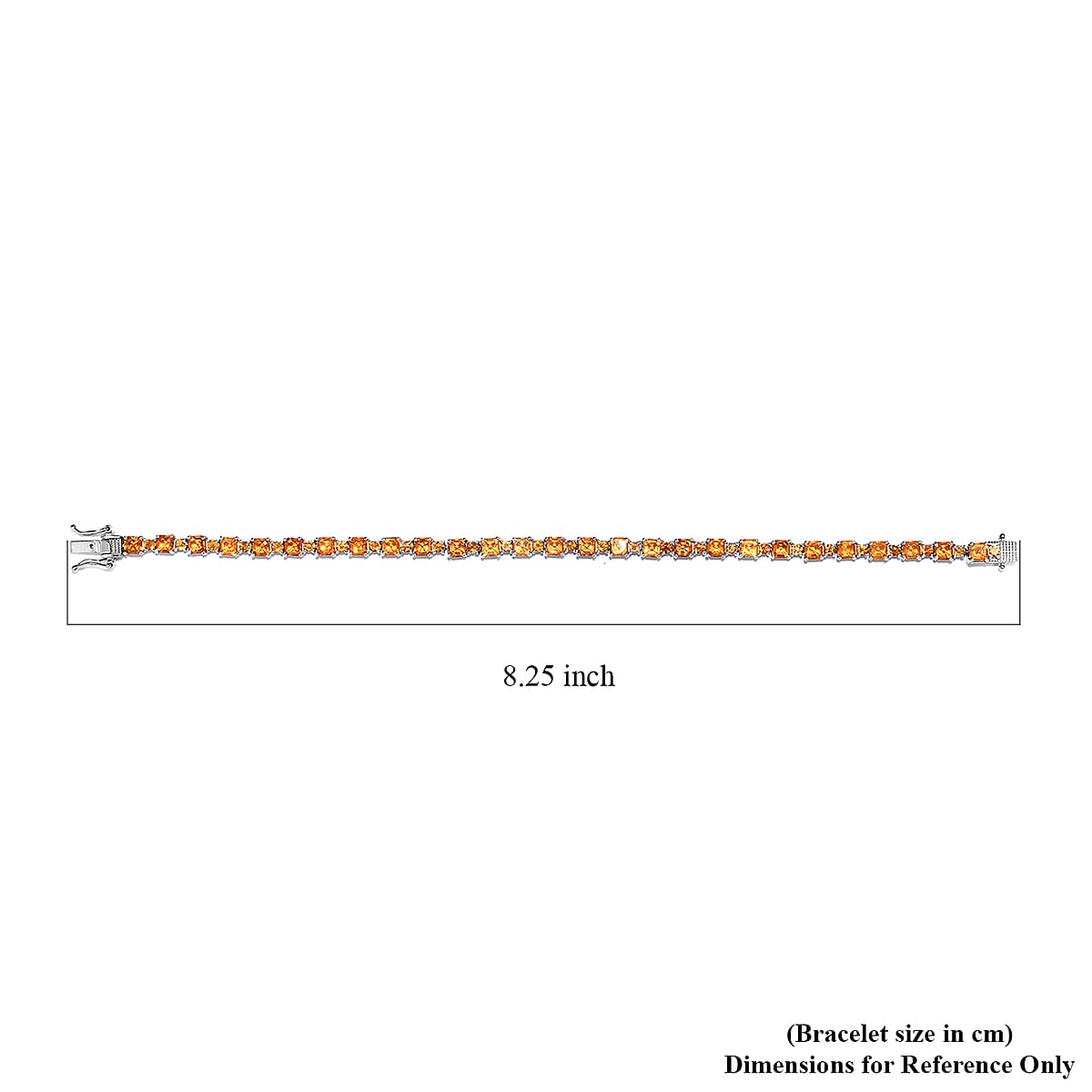 Salamanca Fire Opal Tennis Bracelet in Platinum Over Sterling Silver (8.00 In) 9.50 Grams 7.75 ctw image number 4