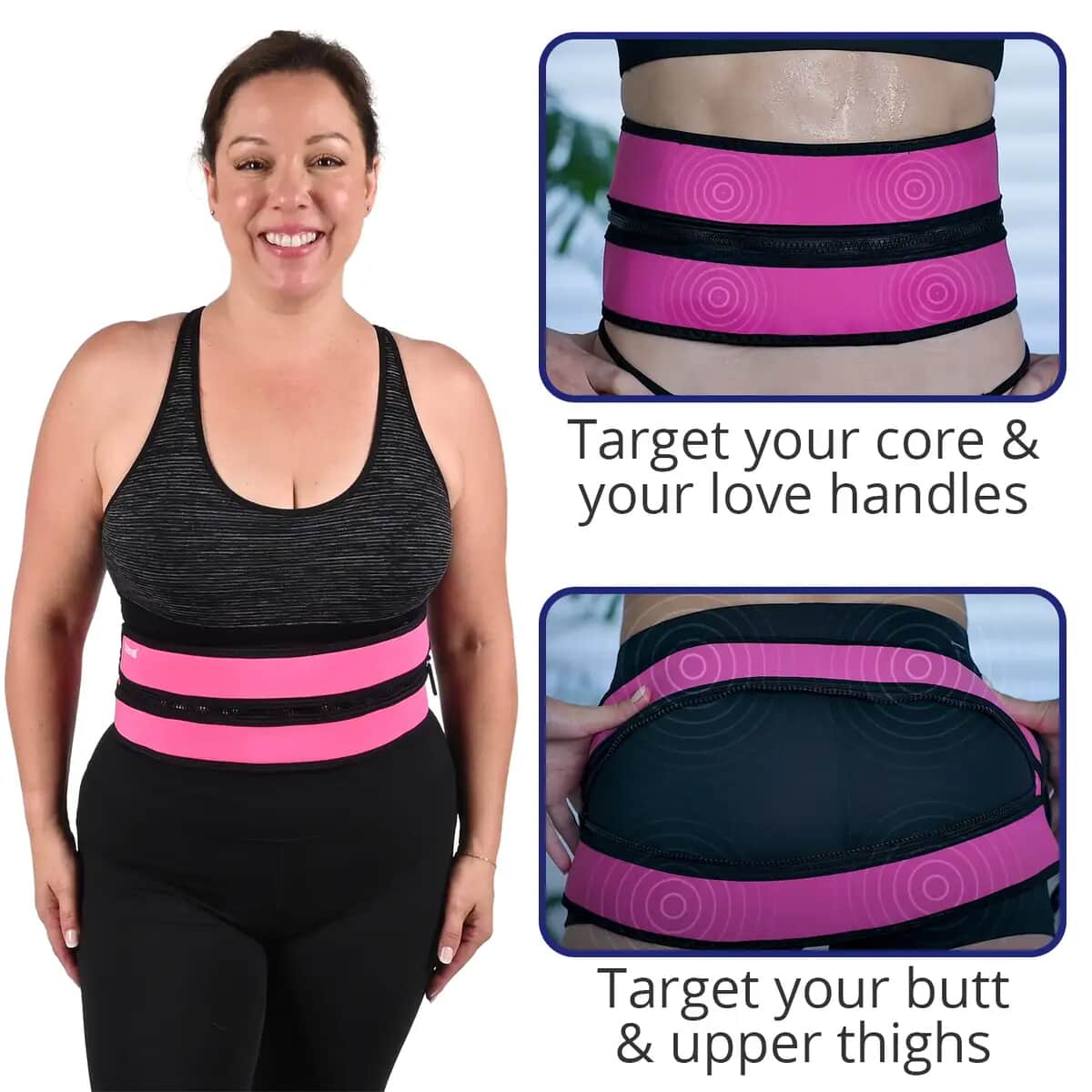 EVERTONE Zip & Tone Womens Belt to Lift and Firm Abs and Butt , Toning Slimming Belt , Weight Loss Belt , Waist Trimmer Belt image number 1