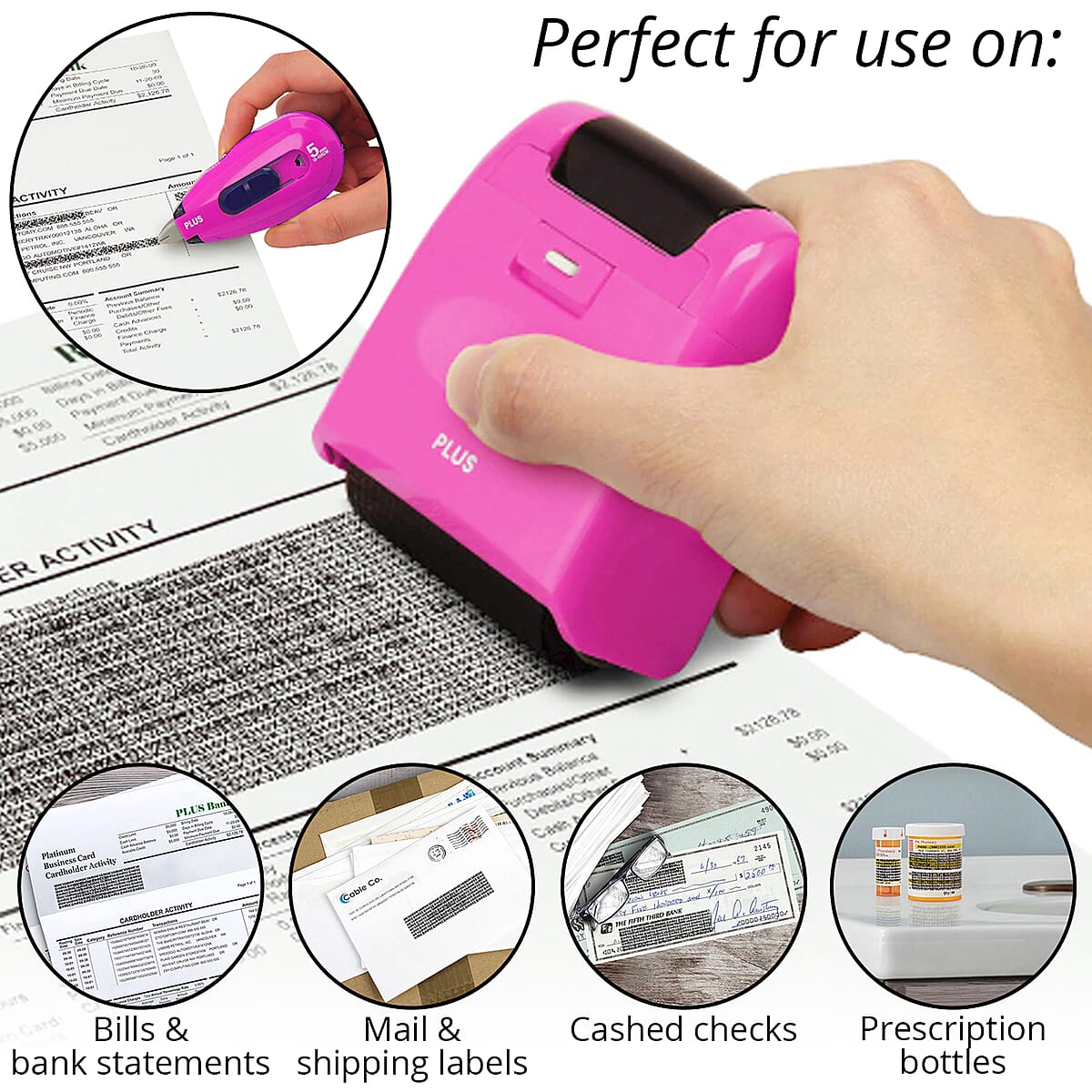 Guard Your ID Extra Wide Roller Defender 3-Piece Kit (Extra Wide Roller, Wide Advanced X and Camo Tape) - Pink image number 1