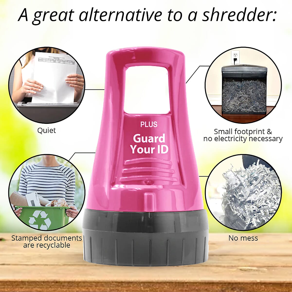 Guard Your ID Extra Wide Roller Defender 3-Piece Kit (Extra Wide Roller, Wide Advanced X and Camo Tape) - Pink image number 2