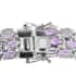 Amethyst 3 Row Tennis Bracelet in Platinum Over Sterling Silver (6.50 In) 28.75 ctw image number 3