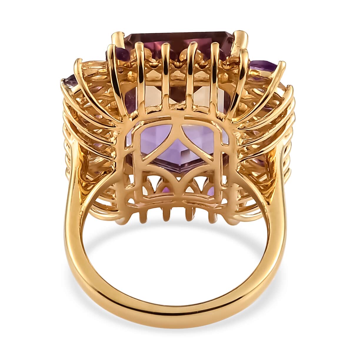 AAA Anahi Ametrine and Multi Gemstone Ring in Vermeil Yellow Gold Over Sterling Silver (Size 8.0) 14.50 ctw image number 4