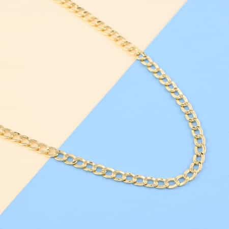 Italian 14K Yellow Gold 5.5mm Cuban Necklace 20 Inches 9.20 Grams image number 1