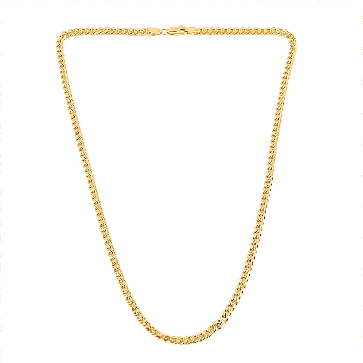 Italian 14K Yellow Gold 4.5mm Miami Cuban Necklace 20 Inches 10.80 Grams image number 3