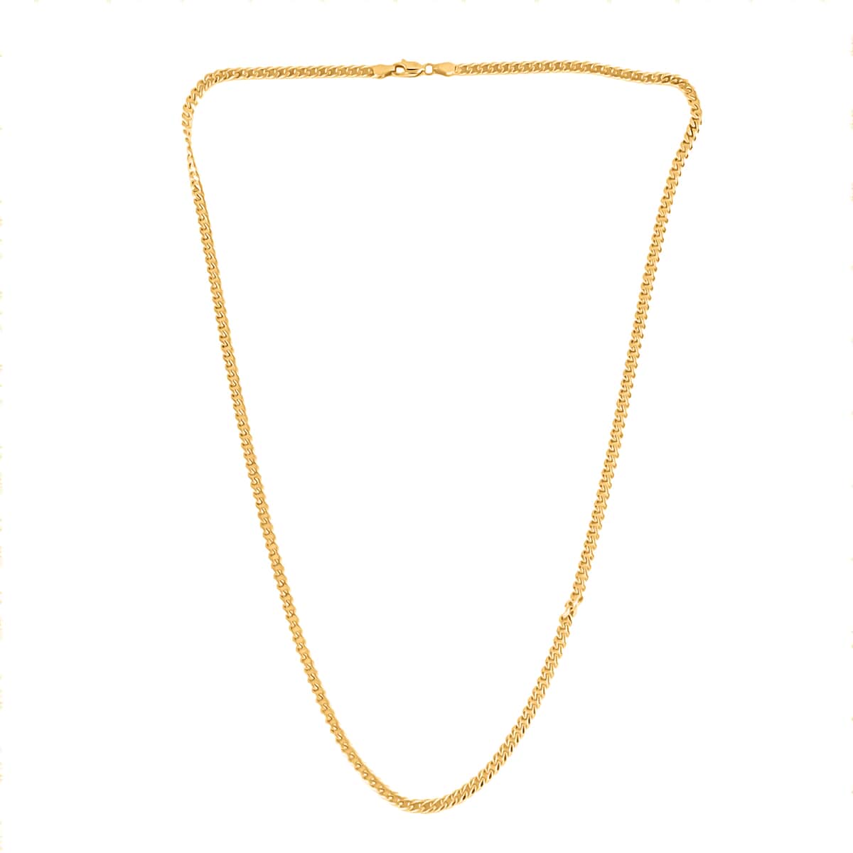 Italian 14K Yellow Gold 4.5mm Miami Cuban Necklace 22 Inches 11.60 Grams image number 2