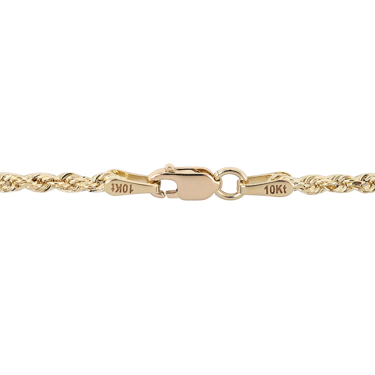 10K Yellow Gold 2mm Rope Necklace 20 Inches 2.7 Grams image number 2