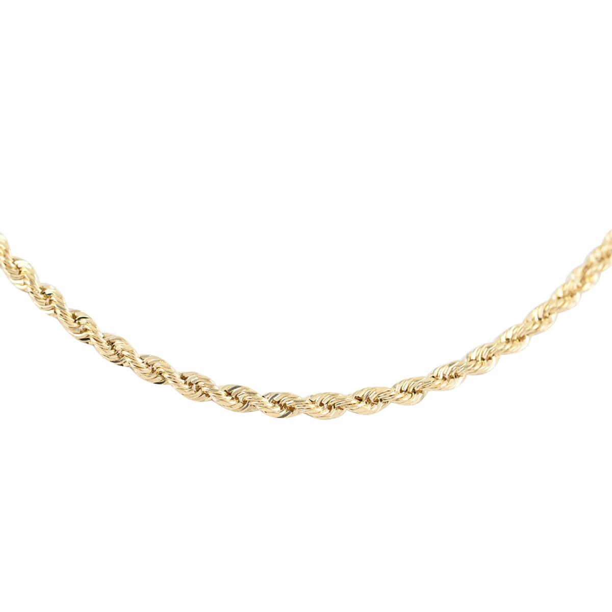New York Closeout 10K Yellow Gold 2.2mm Rope Necklace 20 Inches 3.30 Grams image number 0